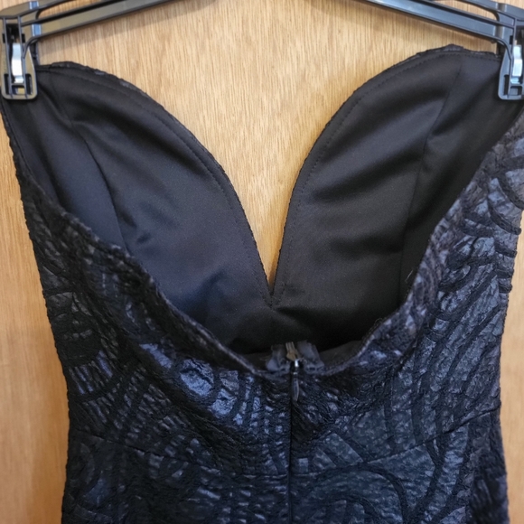 Windsor black patterned corset skater cocktail dress. Worn once! Jnr. Large - Picture 11 of 16
